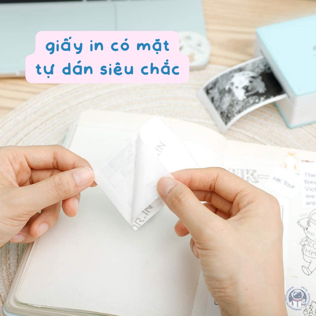 Giấy In Nhiệt Chính Hãng Phomemo Có Sẵn Lớp Keo Tự Dán