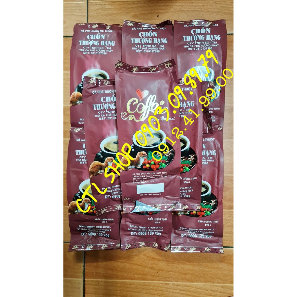 Cà Phê Chồn Thượng Hạng  Gói 500gr