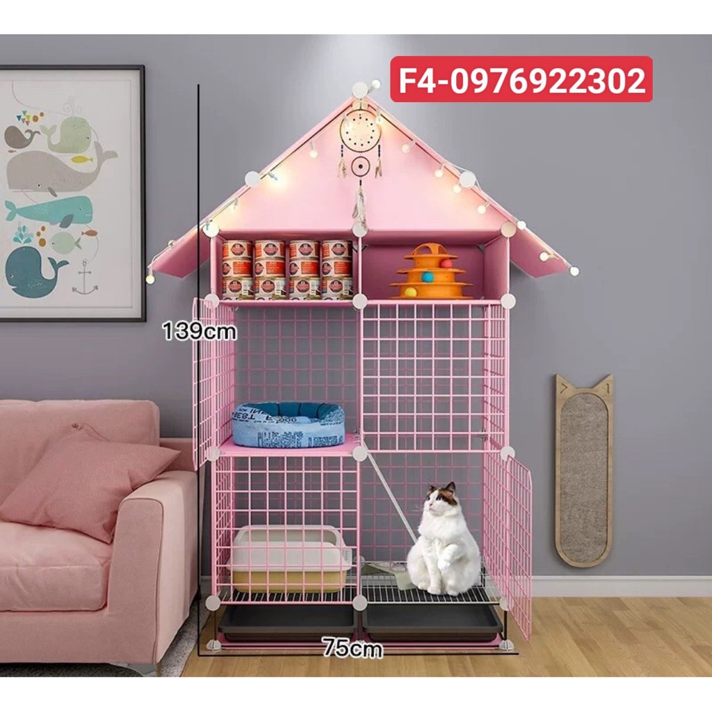 Lồng cho thú cưng : chuồng chó, chuồng mèo ...vv siêu tiên ích ( tặng kèm chốt )