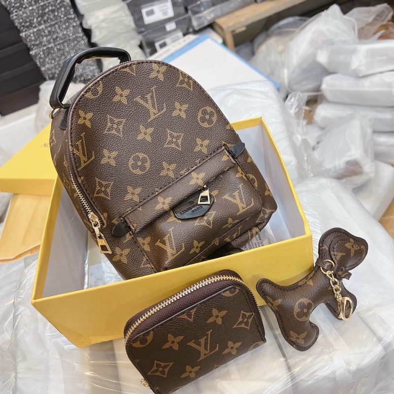 Balo eo vì size 18 full hộp kèm ví và móc treo hàng chuần loại 1
