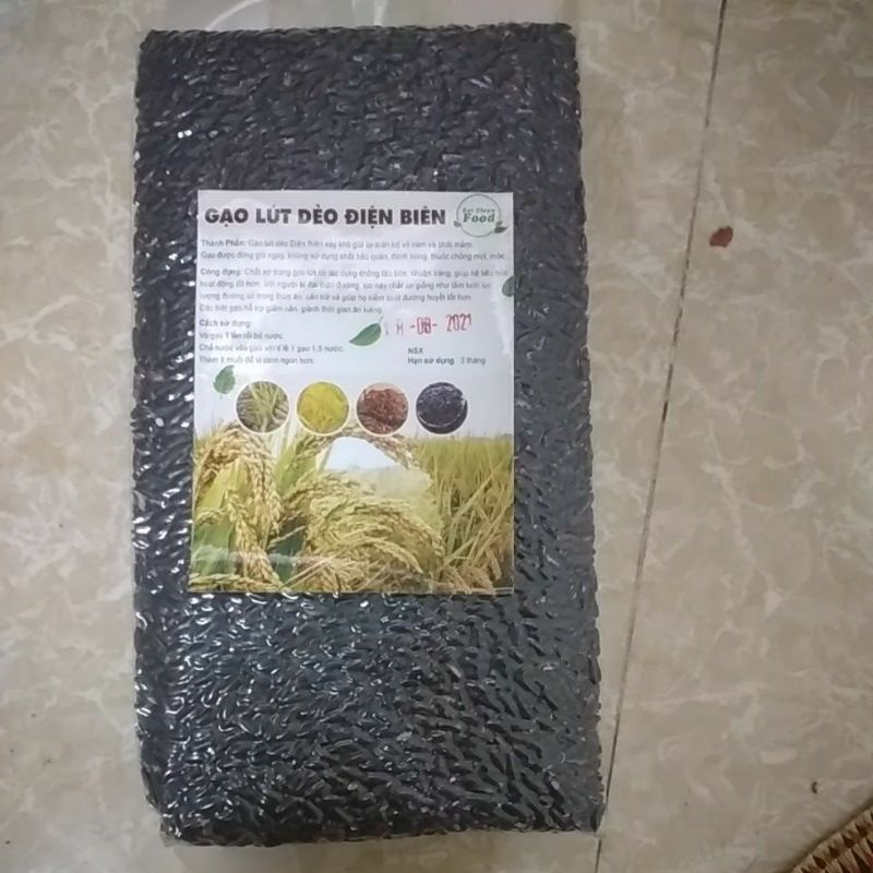 Gạo lứt đen dẻo ĐIỆN BIÊN siêu ngon gói 1kg.