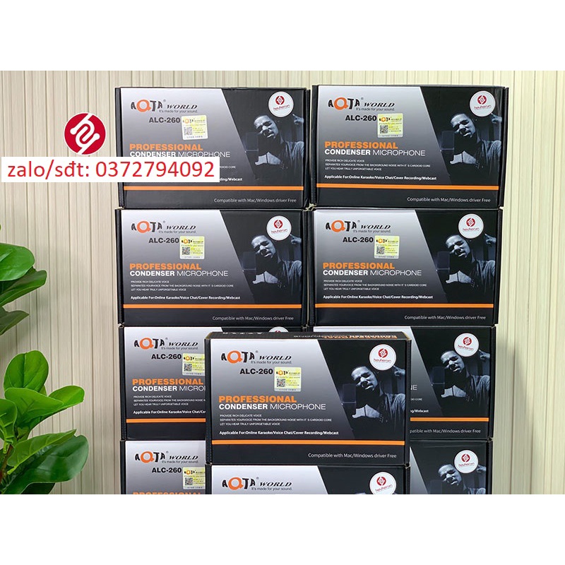 Micro Thu Âm AQTA ALC-260 – Micro thu âm bắt mic cực xa, không dính tạp âm