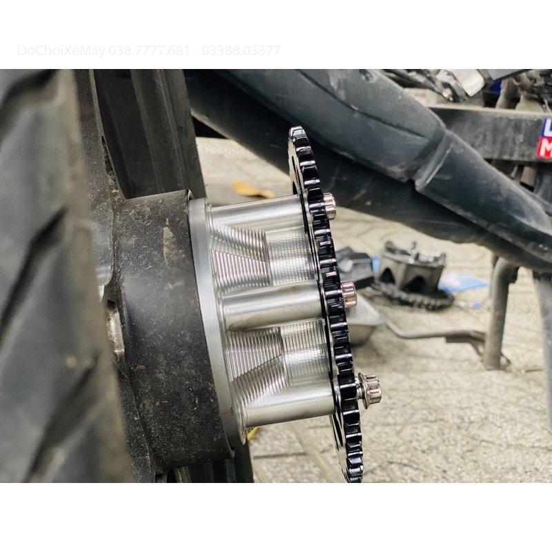 Cùi đĩa X1R CNC 3D chính hãng mẫu 2022 cho Exciter, Sirius, Winner, Sonic , Raider, Satria ..v...v.. DoChoiXeMayShop