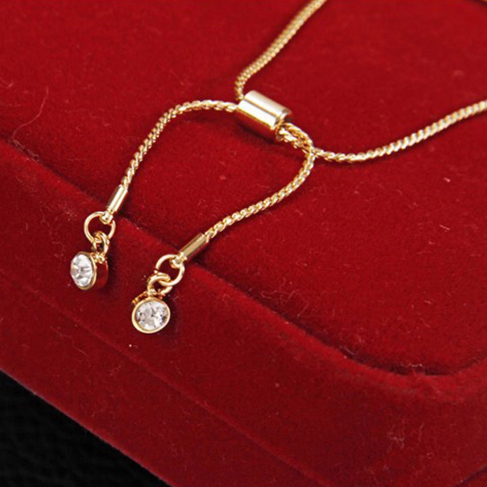 {Soltweter} Vòng Tay Dây Rút Lấp Lánh Có Thể Điều Chỉnh Thời Trang Cho Nữ