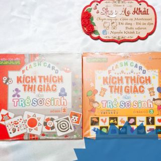 Thẻ đỏ đen và thẻ ô bàn cờ cho bé từ 2.5-12m