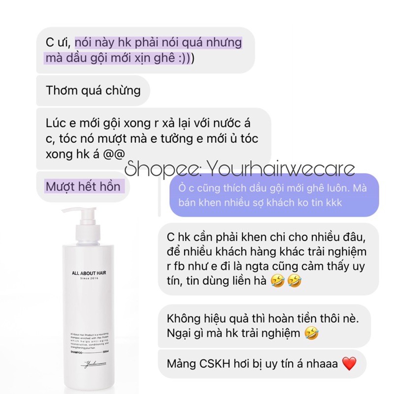 Dầu gội All About Hair - Giảm rụng, giảm bết tóc | BigBuy360 - bigbuy360.vn