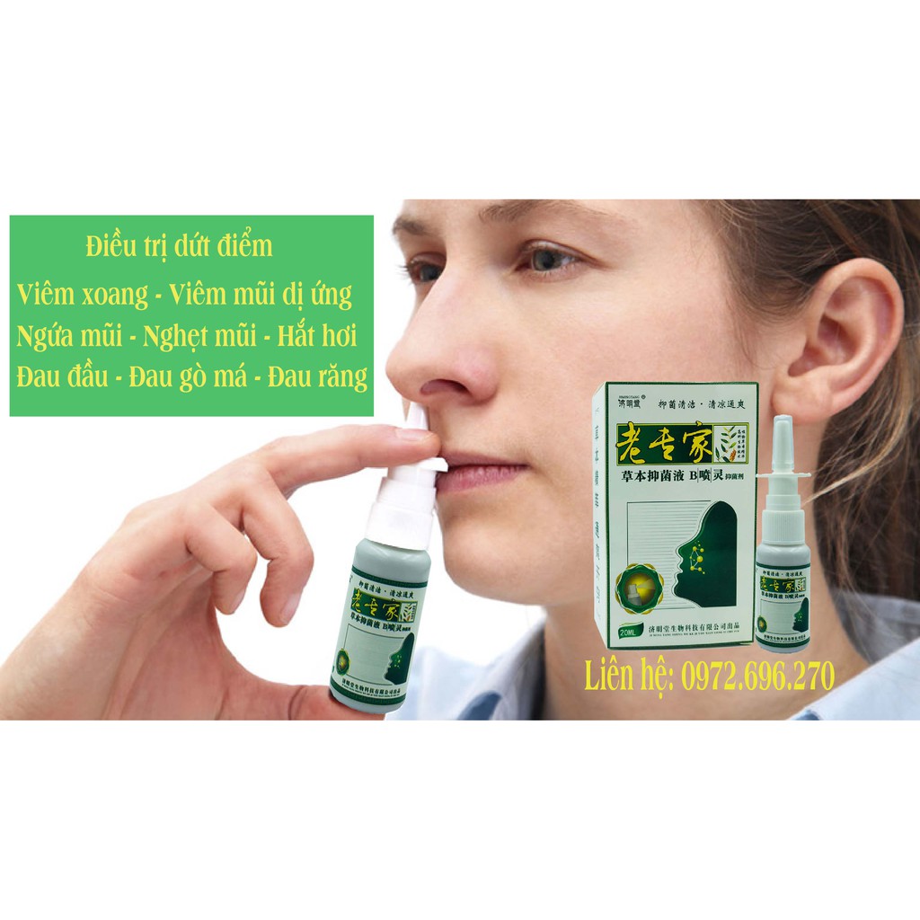 [Mã COSDAY giảm 8% đơn 150K] Xịt vệ sinh mũi sổ mũi, nghẹt mũi, xoang mũi JIMINGTANG 20ML