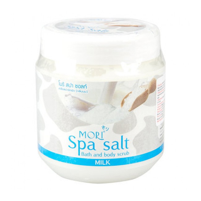 Muối Tắm Tẩy Tế Bào Chết MORI Hương Sữa 700g  Mori Spa Salt Bath Body Scrub OLIX