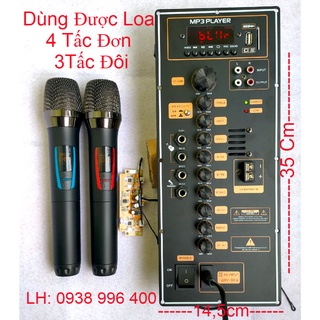 Bộ mạch loa kéo 4 tấc kèm mic không dây m-10