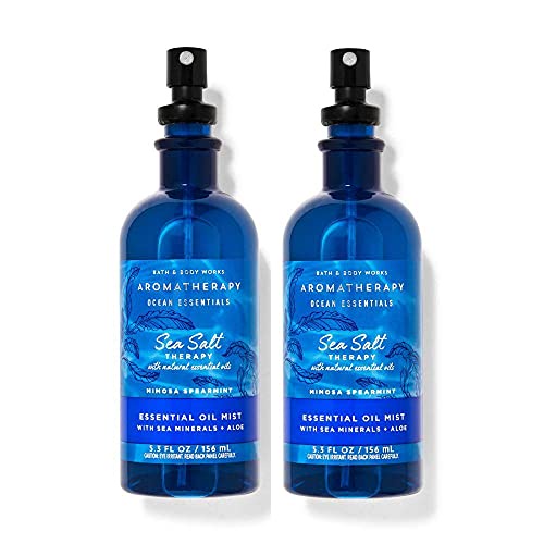 Dầu Bath &amp; Body Works Aromatherapy Natural Essential Oils Mist 156ml - Sea Salt Therapy (Mỹ)