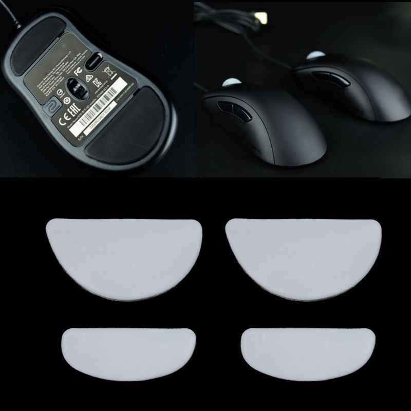 2 Sets/pack Tiger Gaming Mouse Feet Mouse Skate For ZOWIE EC1-A/EC2-A/EVOWhite Teflon Mouse Glides Curve Edge