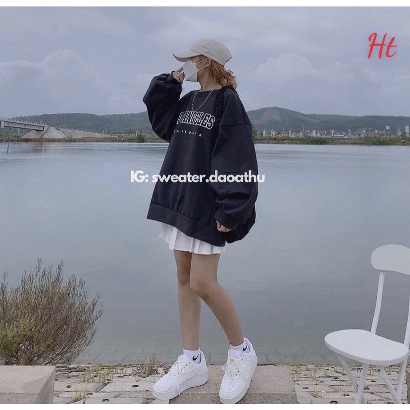 Áo nỉ cổ tròn Los Angel HTH1021 | BigBuy360 - bigbuy360.vn