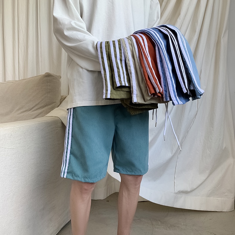 Quần short nam thời trang mùa hè viền sọc độc đáo