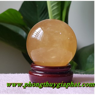 QUẢ CẦU PHONG THỦY THẠCH ANH VÀNG