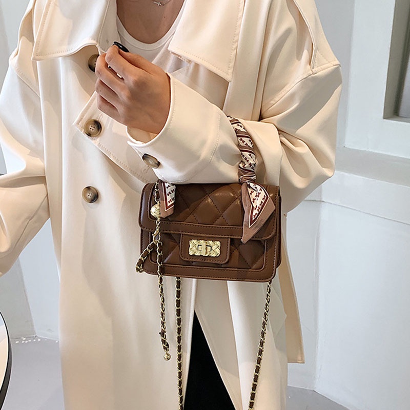 Túi đeo chéo IELGY hình vuông cỡ nhỏ thời trang cao cấp cho nữ