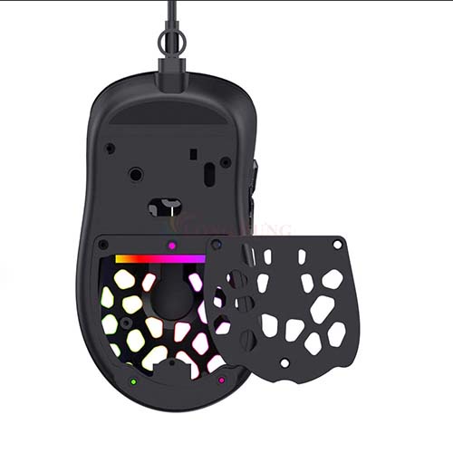 Chuột có dây Gaming Havit MS955 - Hàng chính hãng - Thiết kế độc đáo, LED RGB đẹp mắt, DPI 1000-12000
