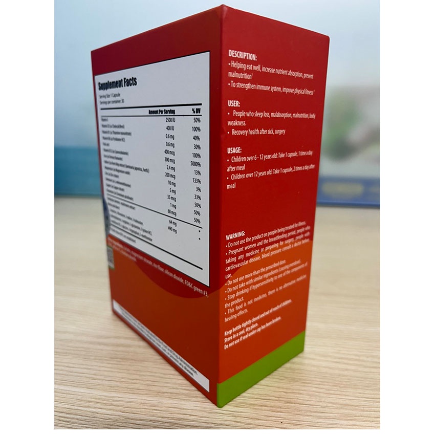 GANS (Healthy Weight Gain Support) - Hộp 30 viên uống Giúp Ăn Ngon, Tăng Cường Đề Kháng - cvspharmacy