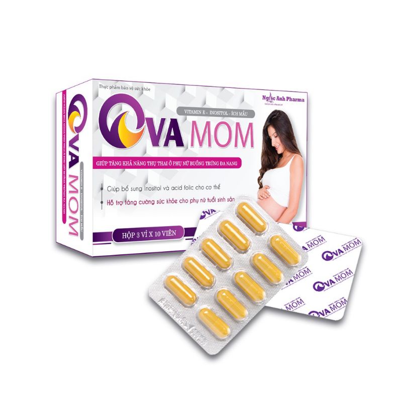 Combo 2 Hộp Bổ trứng tăng khả năng thụ thai OVA MOM