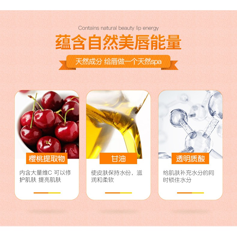 Mặt Nạ Môi Collagen Images Chiết Xuất Cherry, Mật Ong, Đào, Sữa Tươi Dưỡng Ẩm, Chống Nứt Nẻ, Môi Khô Lip Mask Chính Hãng | Thế Giới Skin Care