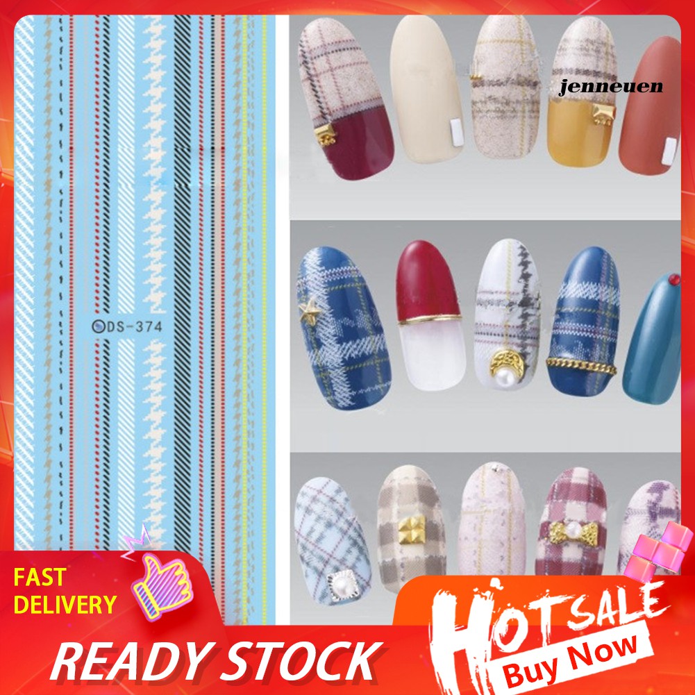 [Hàng mới về] Nhãn dán trang trí móng tay nghệ thuật nhiều họa tiết xinh xắn