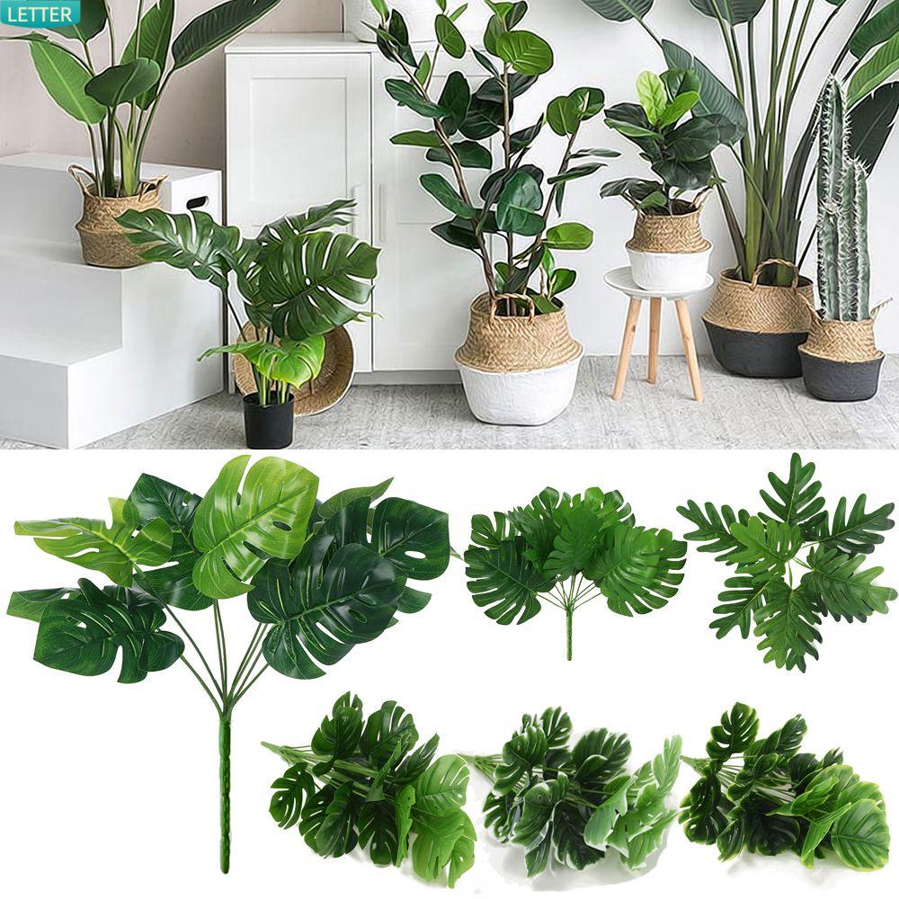 1 Bó Lá Cây Giả Trang Trí Đám Cưới Sinh Động|Cây Nhiệt Đới Trang Trí Nhà Cửa