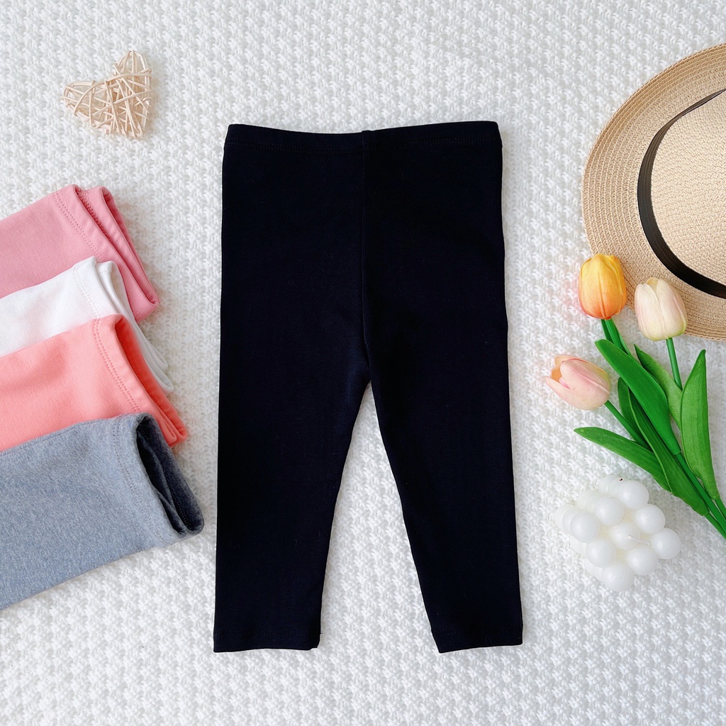 [SALE] Quần Legging Cho Bé KIMCHIBABY Gái Vải Cotton Mềm Mại Cho Bé Đi Học, Đi Chơi Cực Tiện Lợi LGD2201
