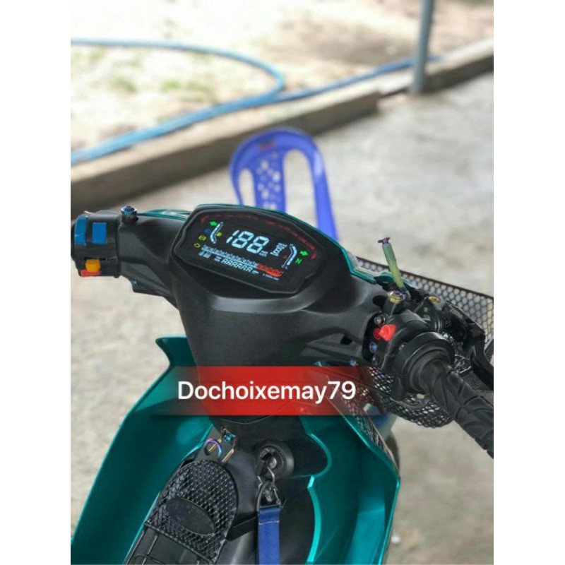 Đồng hồ điện tử Ducati gắn cho Sirius,Wave kèm bợ cổ( Nhập )