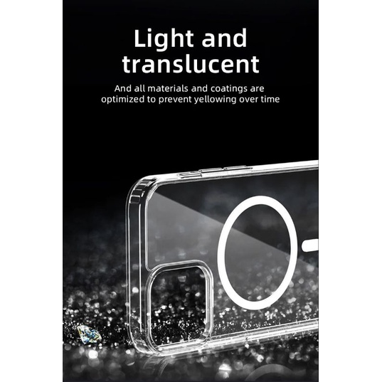 Ốp Lưng MIPOW TEMPERED GLASS TRANSPARENT MAGSAFE 14 Promax 14 Pro 14 Plus 14 13 Pro 13 Promax 12 12 Pro 12 Promax