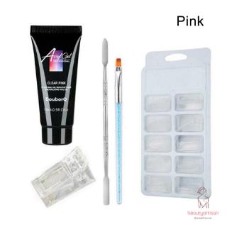 Set 4 món gel poly sơn móng nối móng nhanh khô