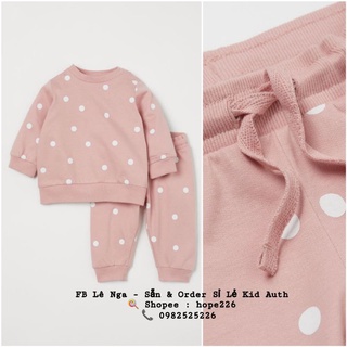 Set bộ nỉ bông hm uk chính hãng sz 9-12m, 3-4y