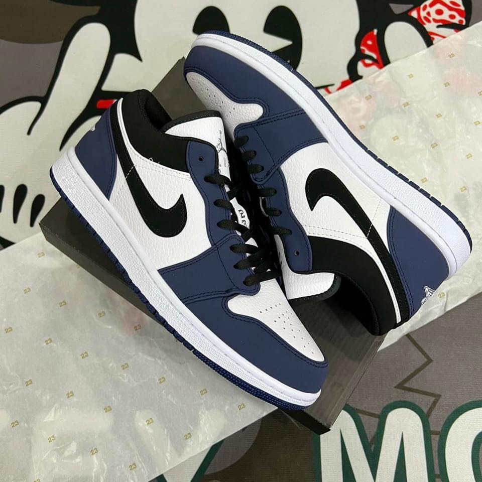 Giày thể thao nam nữ jordan 1 low xanh navy , Giày jd xanh than cổ thấp , Giày jd màu mới hottrend 2022-yugi19988