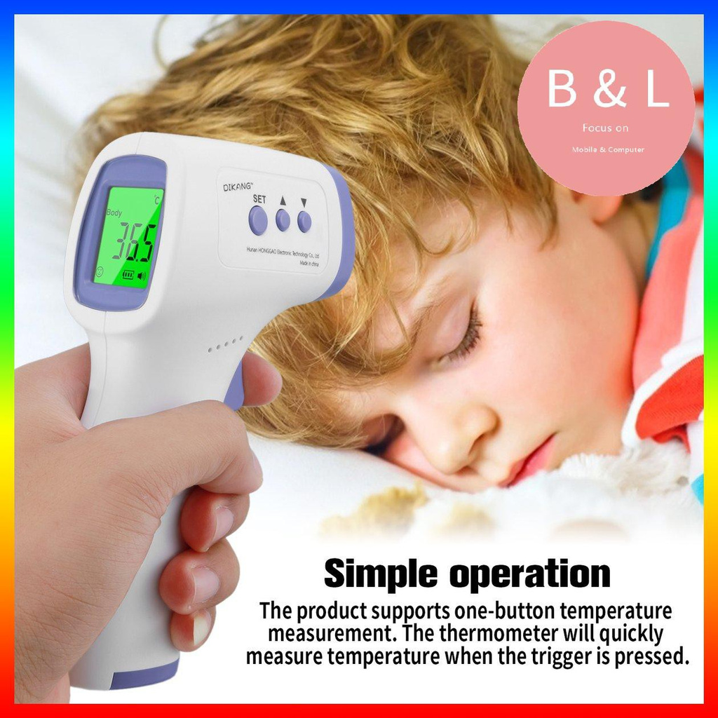 Nhiệt Kế Hồng Ngoại Dikang Hg01-Vi Cầm Tay Không Tiếp Xúc An Toàn Cho Người Lớn Và Trẻ Em