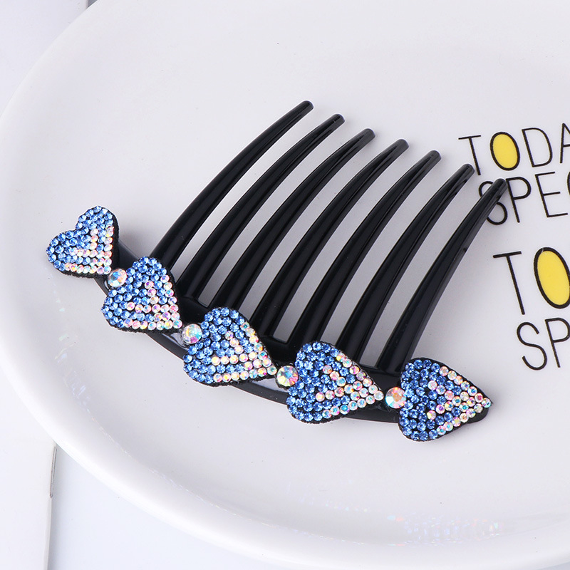 Lược Cài Tóc Đính Đá 7 Răng Thời Trang Hàn Quốc Cho Nữ