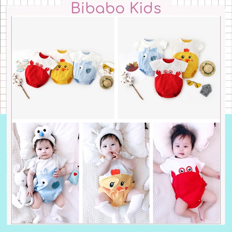 Body chip cho bé trai bé gái chất vải Cotton mềm - quần áo trẻ em sơ sinh mùa hè ngộ nghĩnh đẹp lung linh