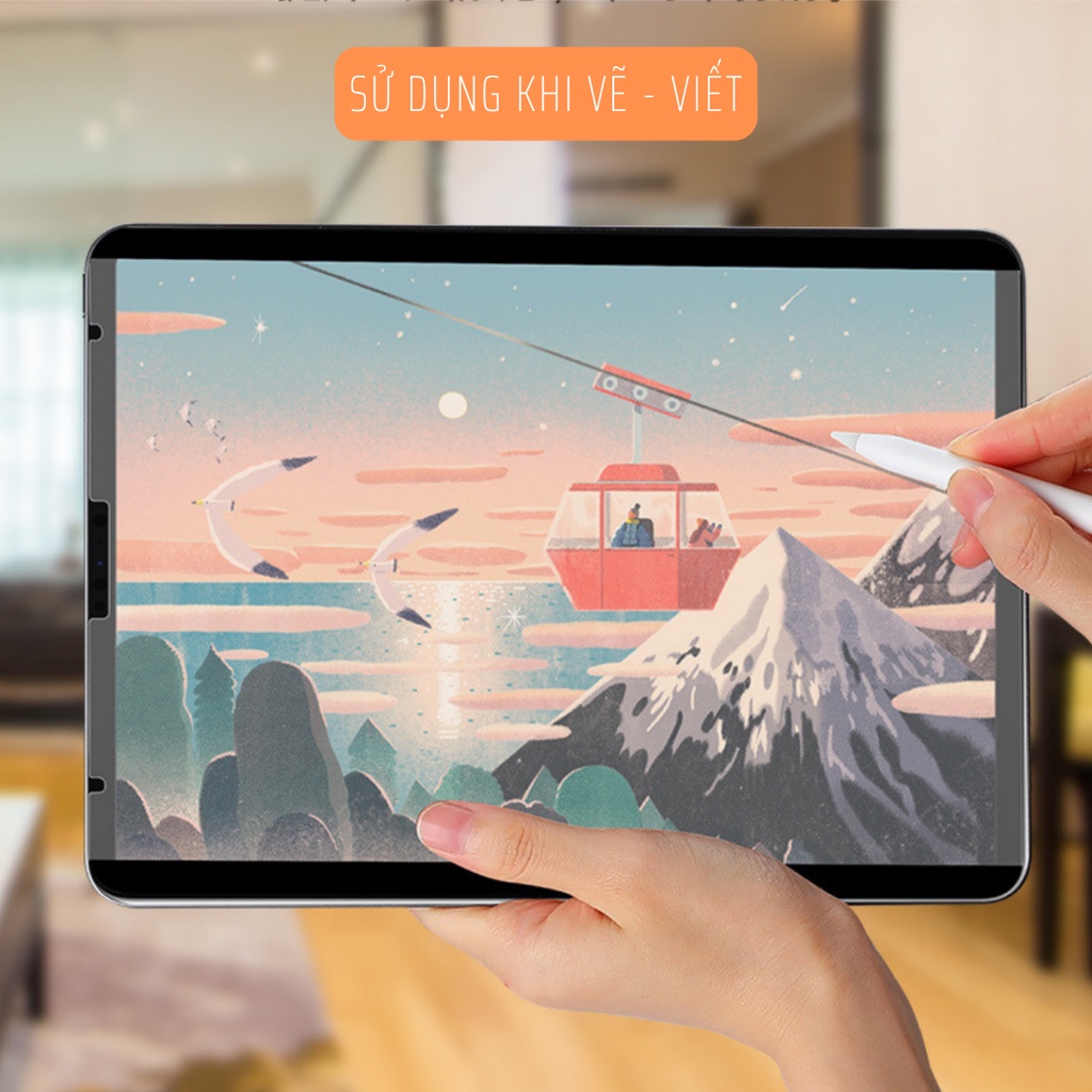 Miếng dán Paperlike Nam châm cho iPad Pro 11/12.9/ iPad 10.9 / iPad 10.5/10.2/ iPad 9.7/ iPad Mini. Tặng kèm túi đựng bả
