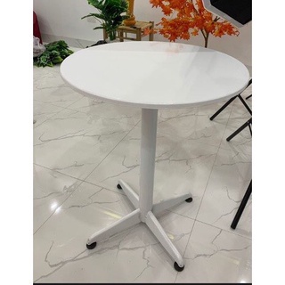 Bàn tròn, bàn cafe chân sắt trụ đường kính 60cm