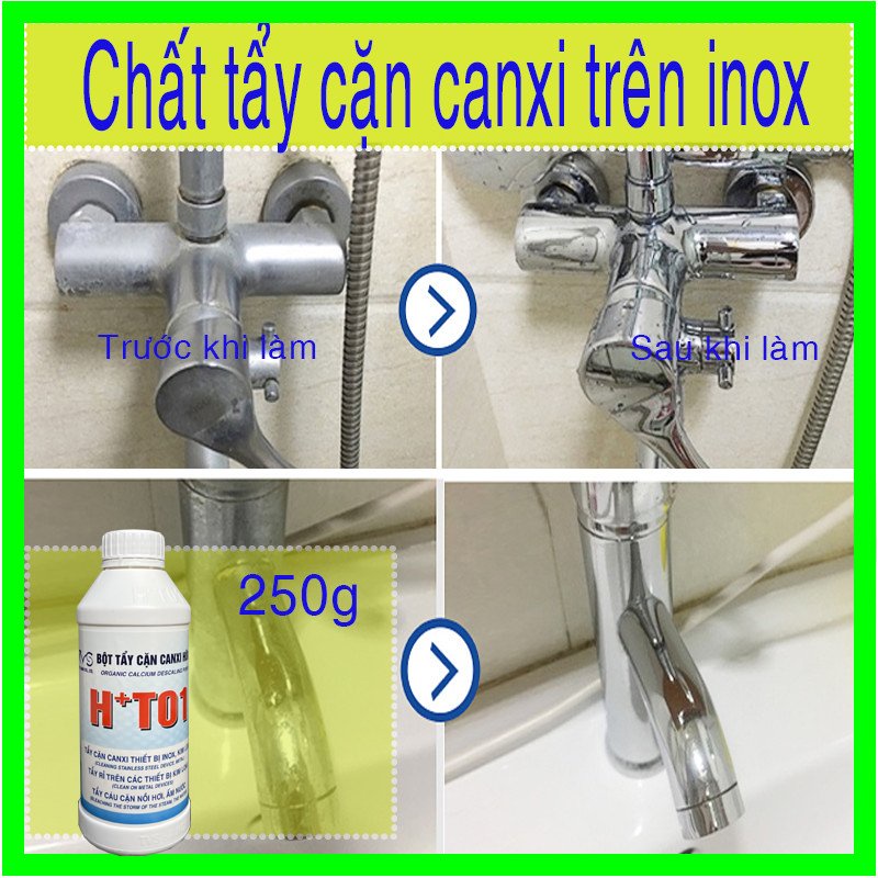 Tẩy Cặn Canxi Trên Inox TVS 250g