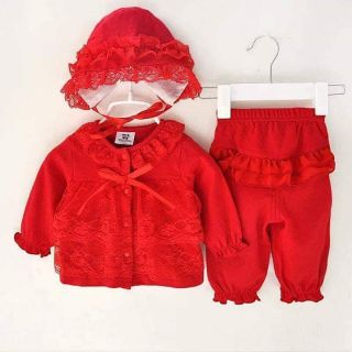 Bộ quần áo cotton trẻ em nữ