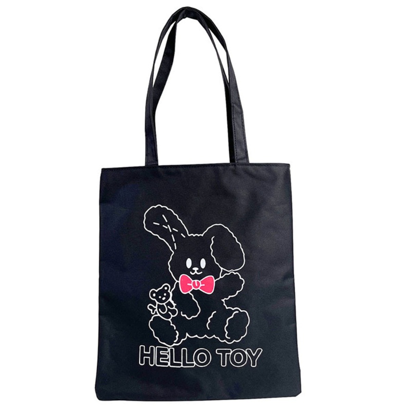 Túi Xách Tote Vải Canvas Cỡ Lớn In Họa Tiết Động Vật Có Khóa Kéo Cho Nữ