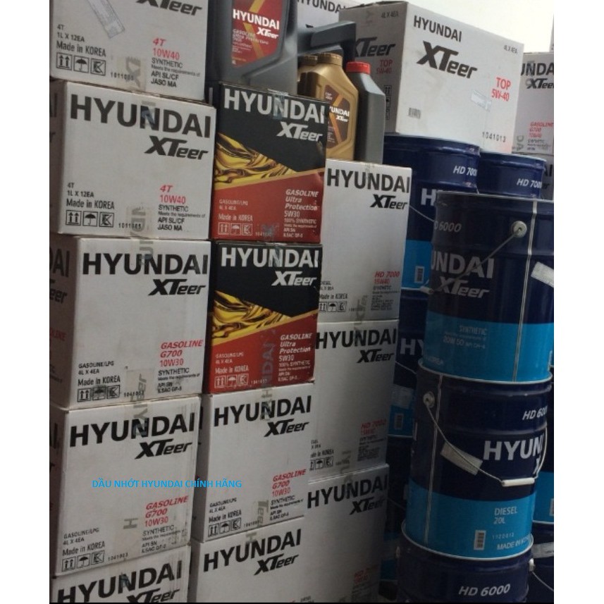 Dầu nhớt xe máy số HYUNDAI XTEER 4T 10W40 0.8L MA/MA2