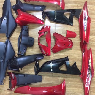 Bộ Dàn áo xe Wave A -  rs -S100 màu Đô Đen -nhựa nguyên sinh ABS loại 1