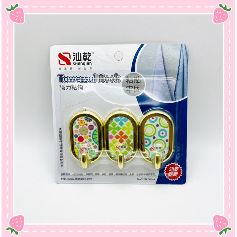 Móc Dán Dính Tường Móc Treo Đồ Dính Tường Chịu Lực Cao Tiện Lợi Cho Gia Đình ( Combo 3 cái)