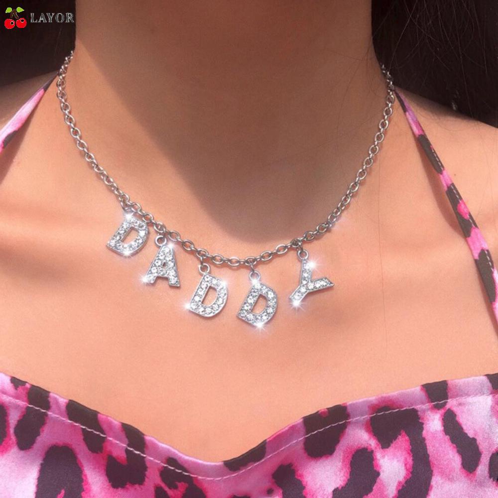 Vòng Cổ Choker Hình Thiên Thần Sang Trọng Phong Cách Harajuku|Mặt Dây Chuyền Chữ Cái