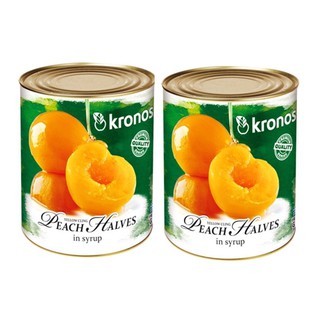 Đào ngâm KRONOS lon lớn 820g - Hàng Nhập