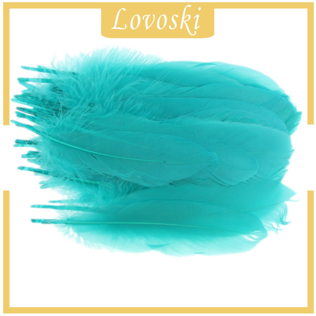 Set 50 Lông Ngỗng Tự Nhiên 5.9 Đến 8.6 Inch Làm Đồ Thủ Công