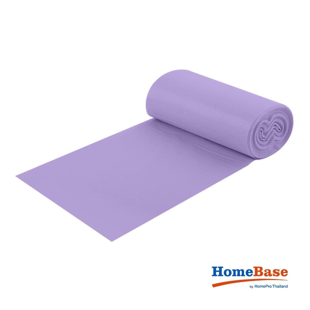 HomeBase ACCO Cuộn túi nilong đựng rác có mùi thơm Thái Lan 30 cái 45x50cm Tím Mùi Lavender