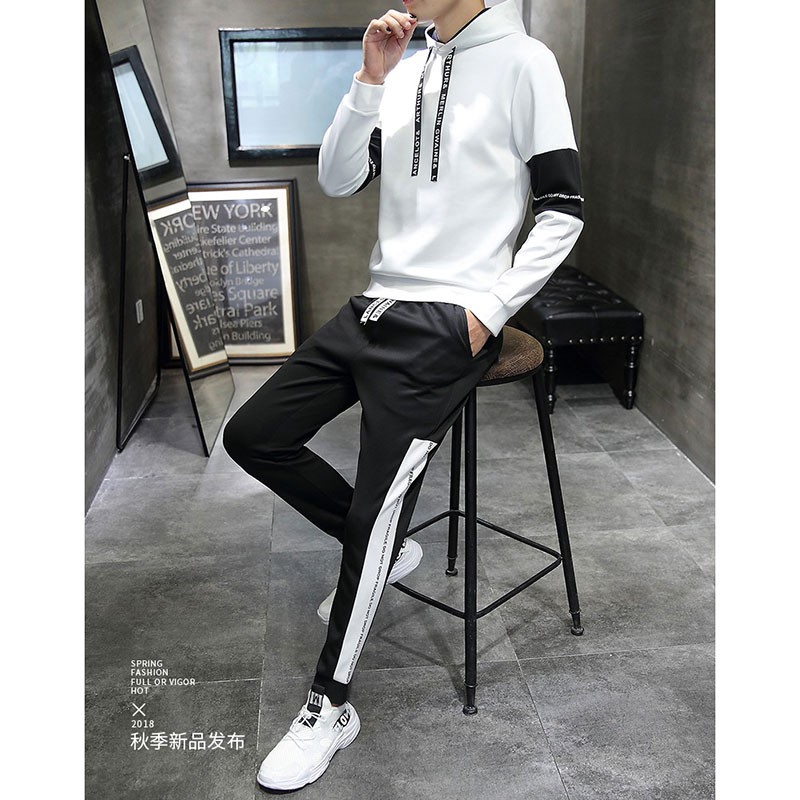 Men Casual Hoodie Set M-4XL