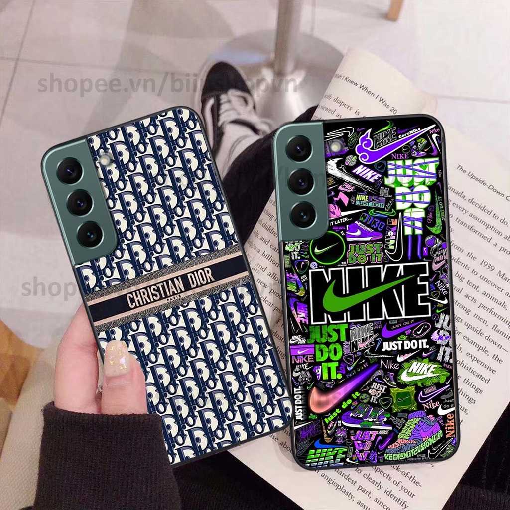 Ốp Samsung S22 / S22 Plus / S22 Ultra / S22+ in hình thương hiệu nhiều màu sắc thể thao cá tính thời trang