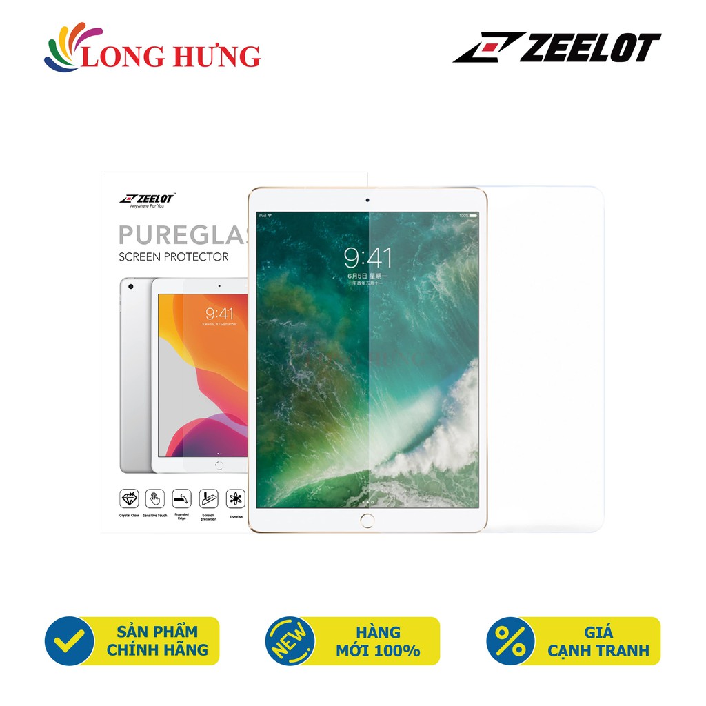 Dán màn hình cường lực chống vân tay Zeelot iPad 7.9&quot;/9.7&quot;/10.2&quot;/10.5&quot;/10.9&quot;/11&quot;/12.9&quot; - Hàng chính hãng