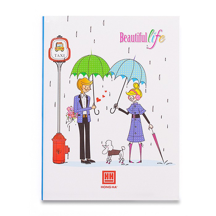 Combo vở 4 ô ly vuông 200 trang Class Beautiful Life 0404 định lượng 80gsm (5 quyển)